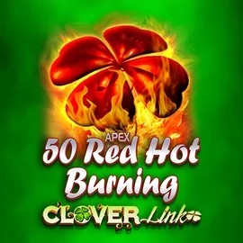 50 Red Hot Burning Clover Links casino game by Novomatic – featured logo at Dolly Casino