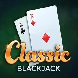 Classic Blackjack online game logo by Red Tiger Gaming on dollyscasino.it