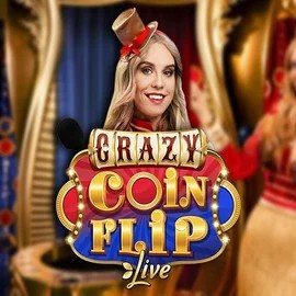 Crazy Coin Flip logo by Evolution at Dolly CasinoCrazy Coin Flip